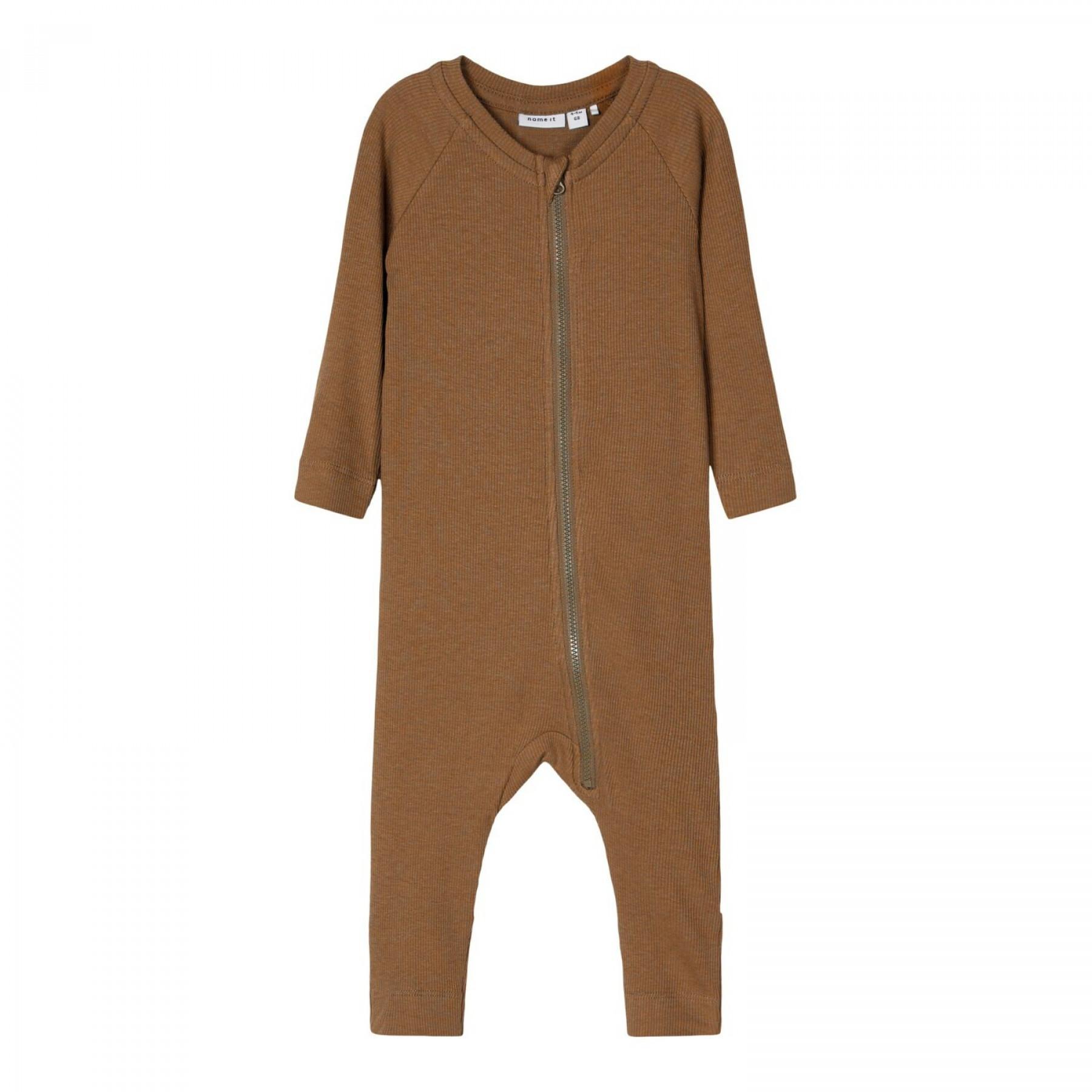 Long-sleeved zipped baby pyjamas Name it Ranko