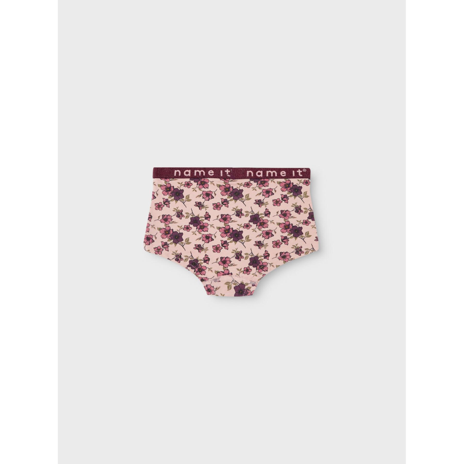 Pack of 2 girls' panties Name it Hipster Deco
