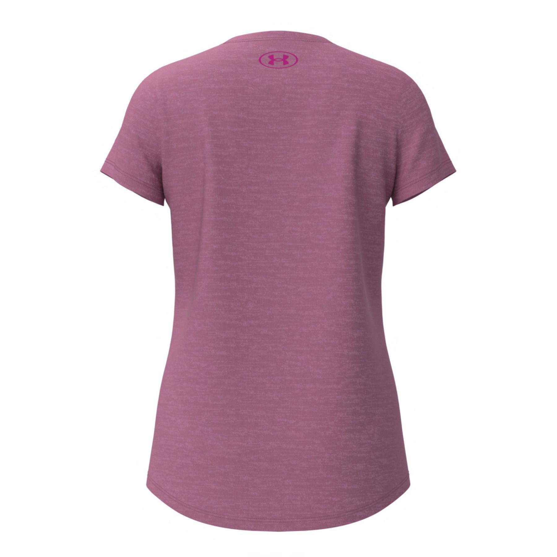 Girl's T-shirt Under Armour à manches courtes et motif Twist Big Logo