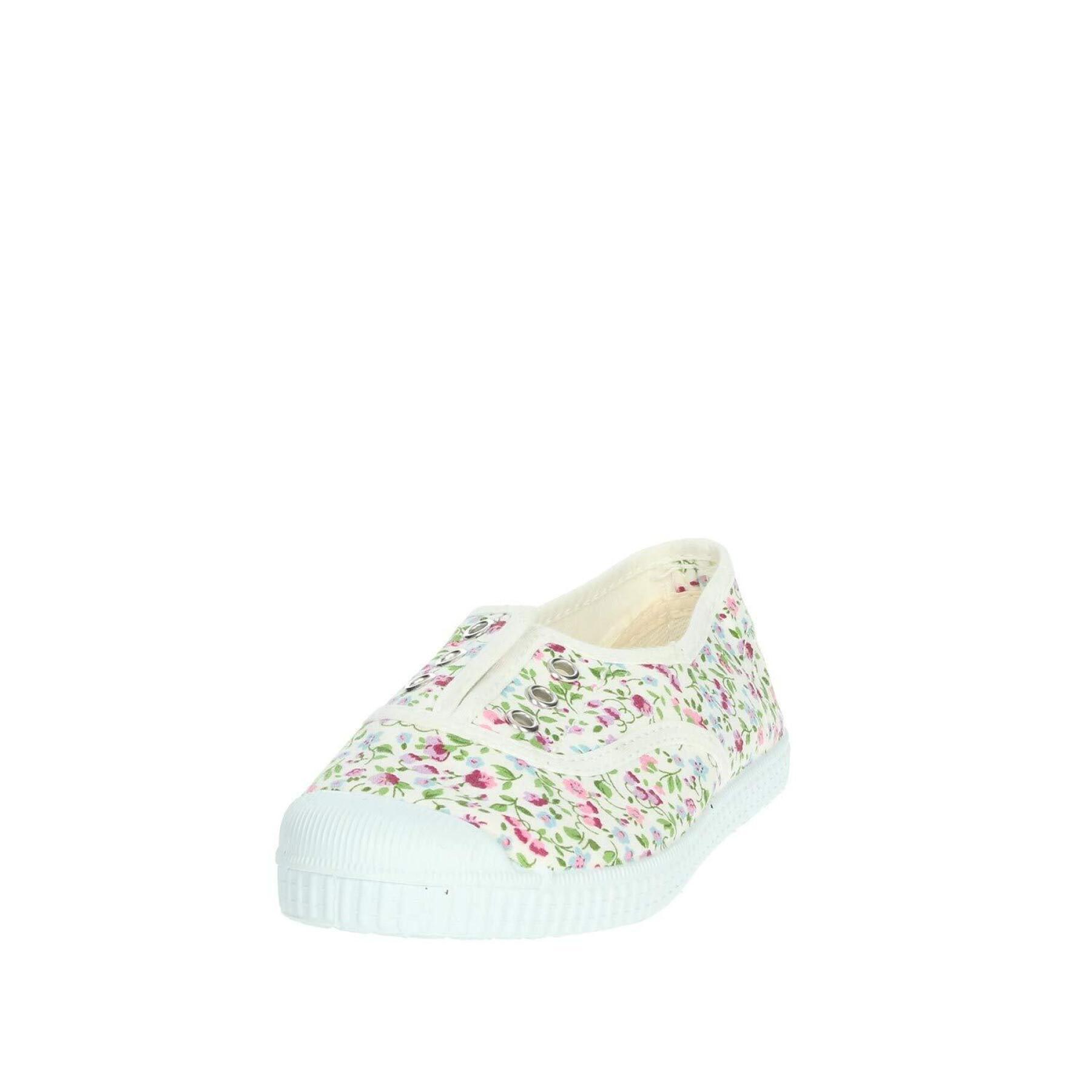 Baby canvas shoes Cienta fleurs anglaises
