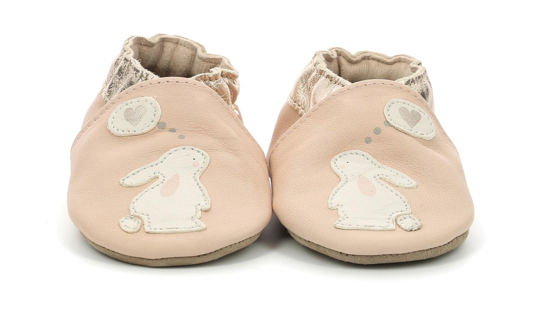 Baby slippers Robeez rabbit in love