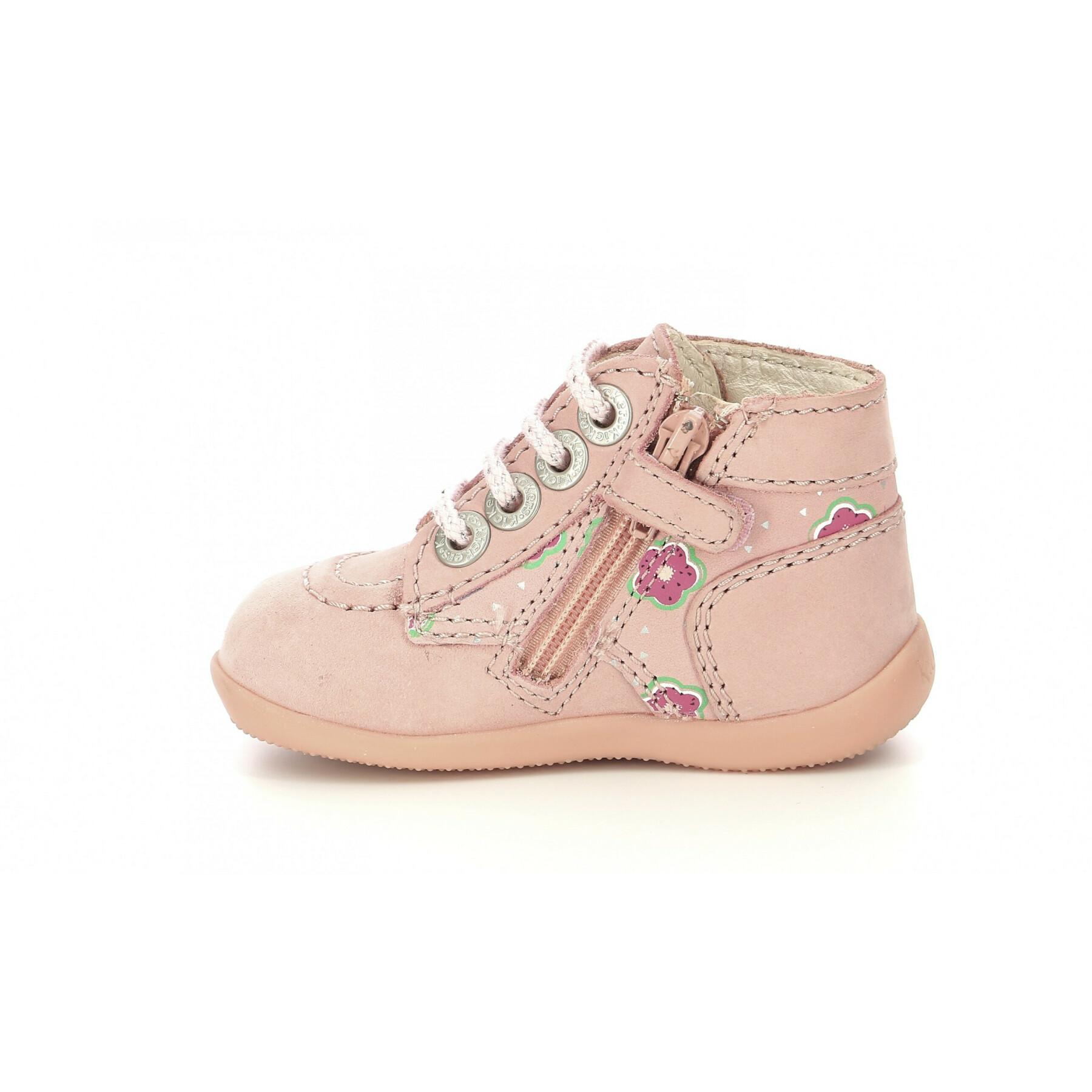 Baby girl shoes Kickers Bonzip-2