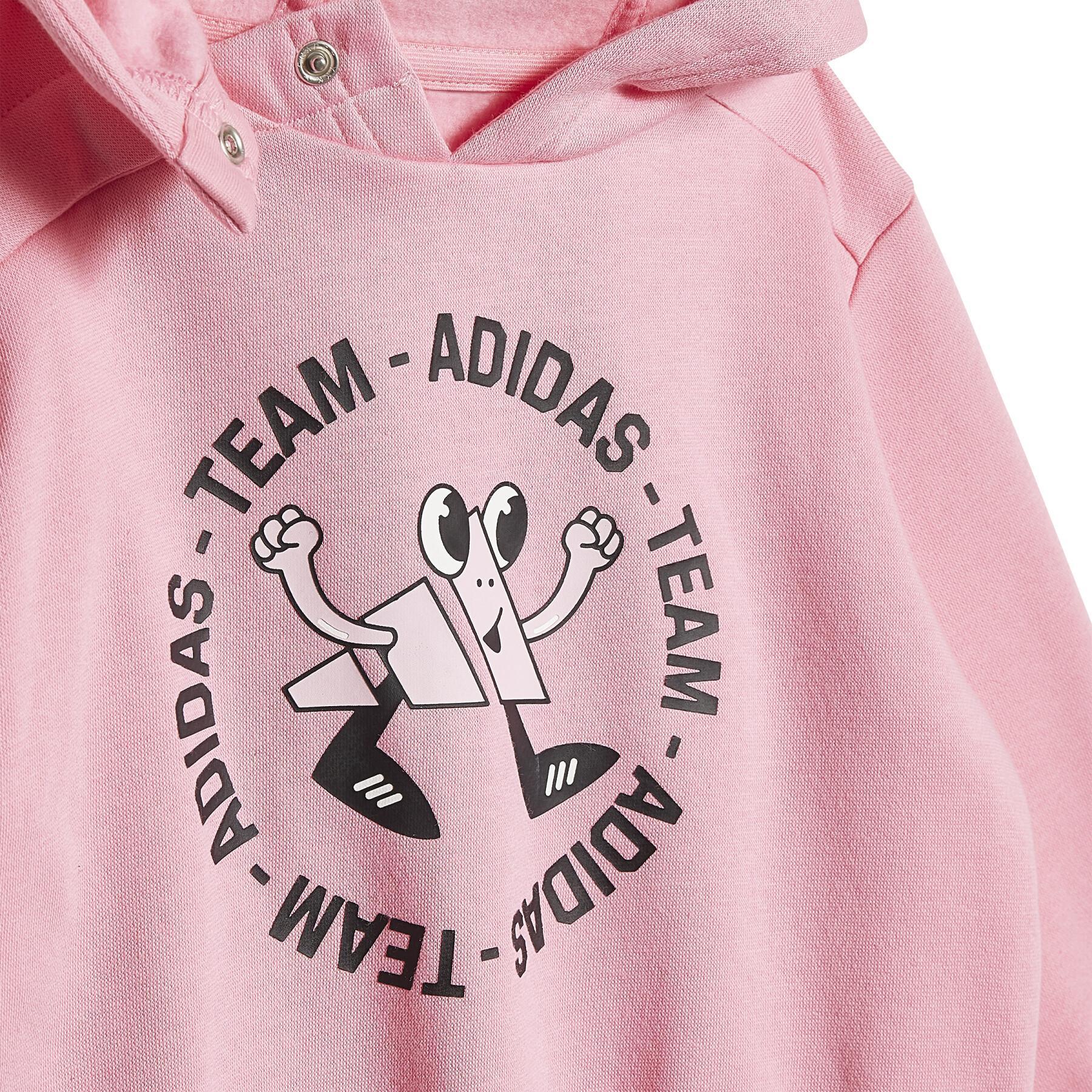 Oversized baby fleece tracksuit adidas Team
