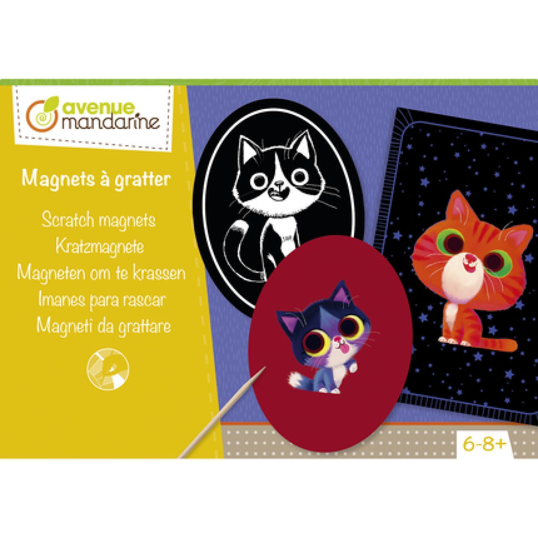 Creative box of scratch-off magnets Avenue Mandarine