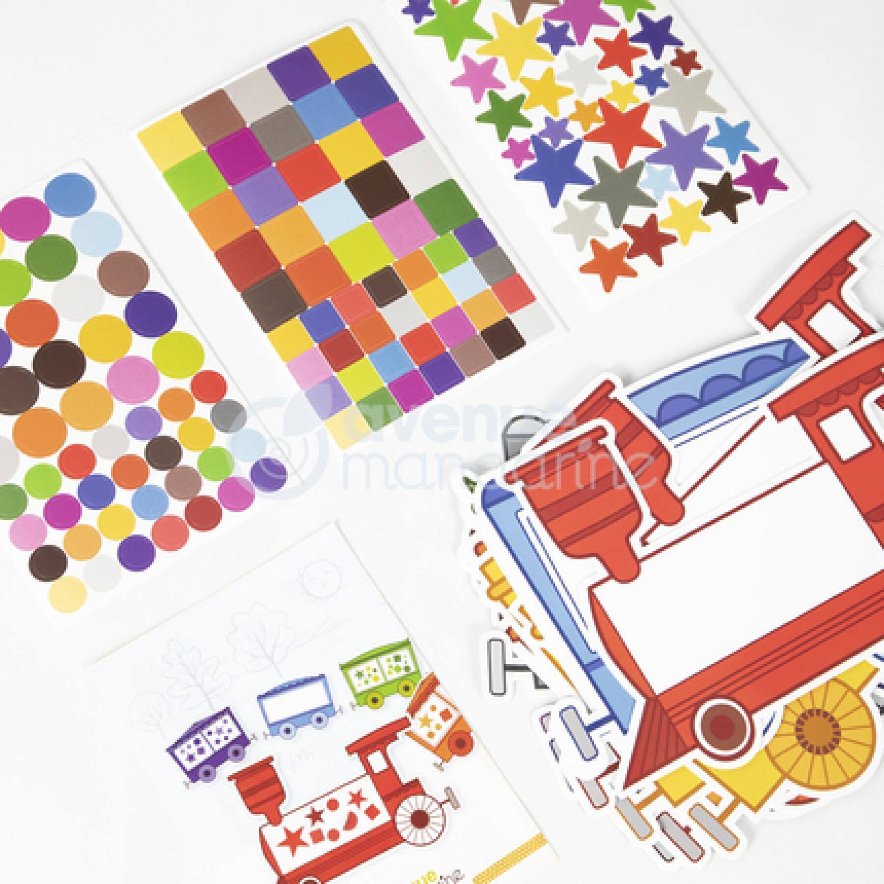 Creative box - educativ' stickers color sorting Avenue Mandarine