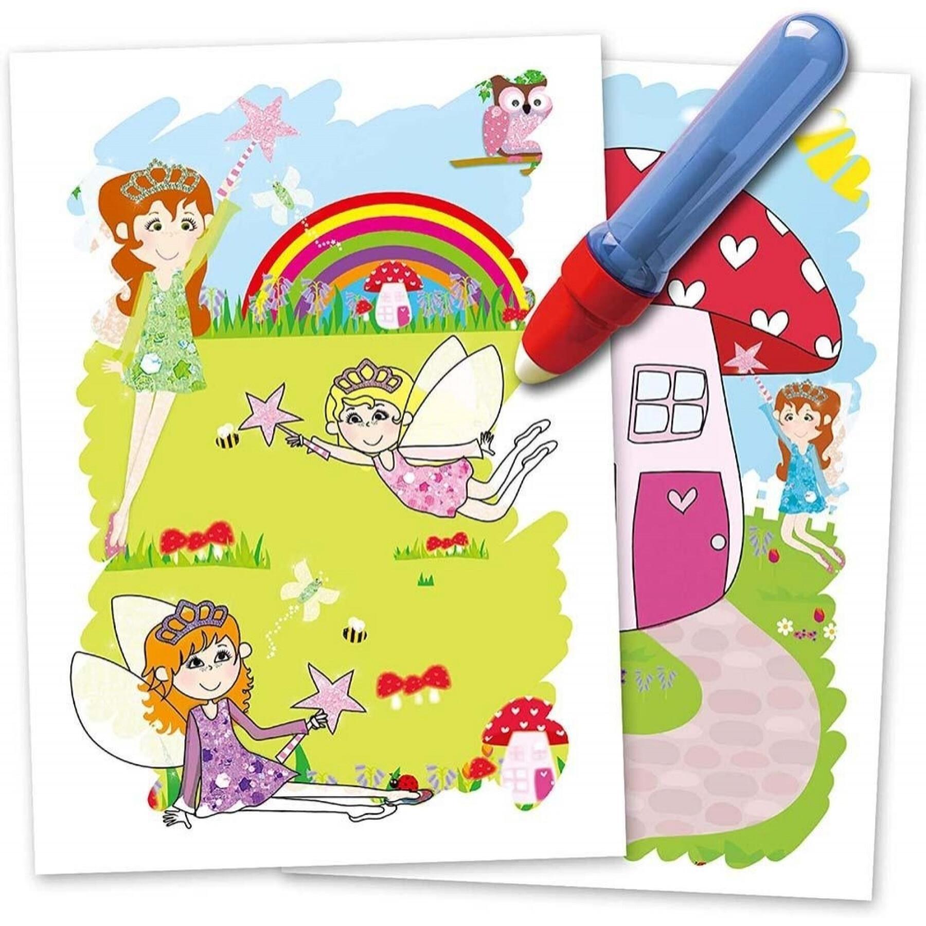 Coloring magical fairies of water Diset Créative