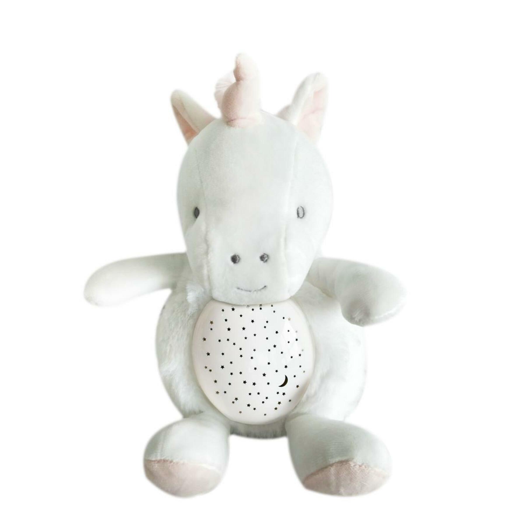 3-light nightlight with natural sound music Doudou & compagnie Licorne