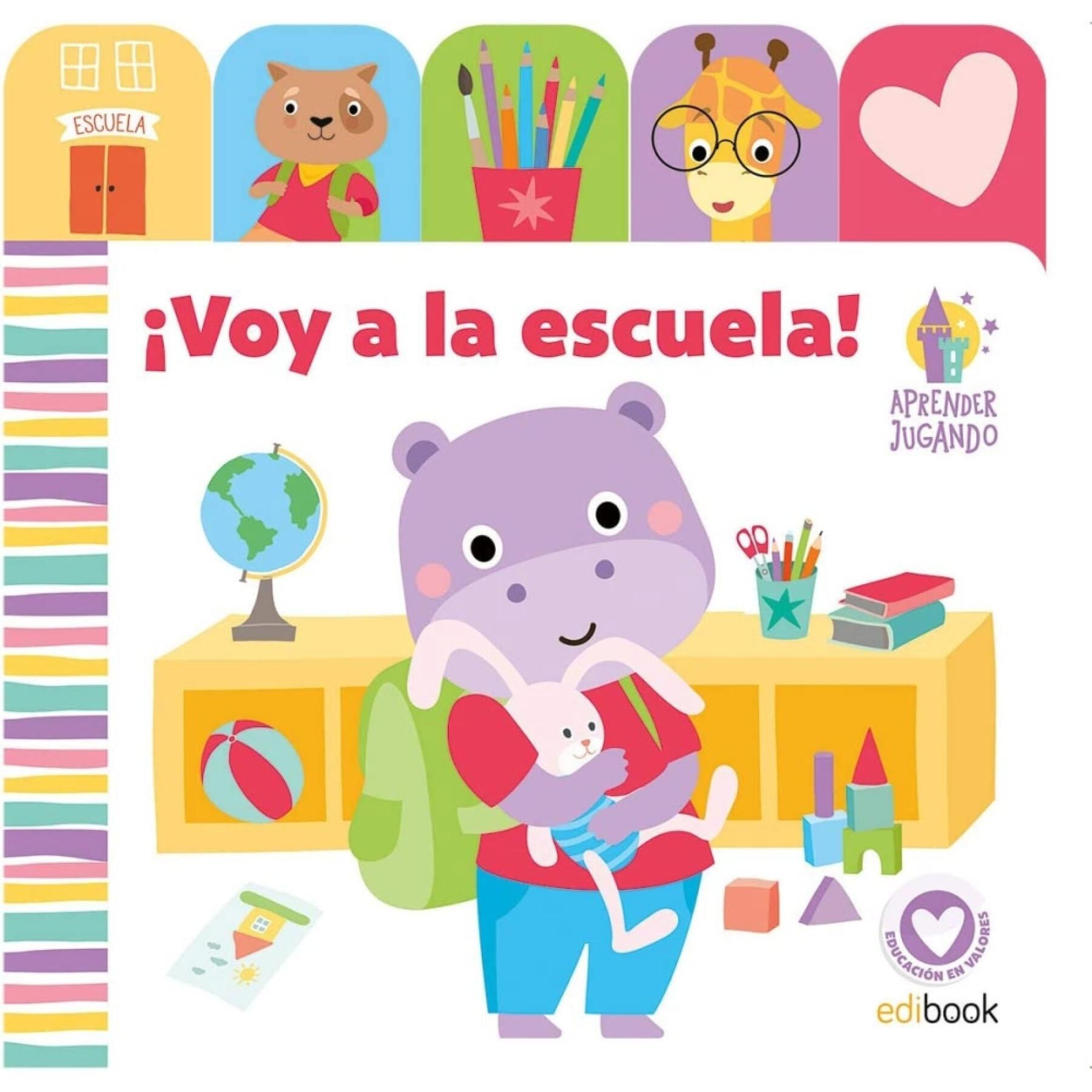 Educational book 10 pages I go to school baby Edibook