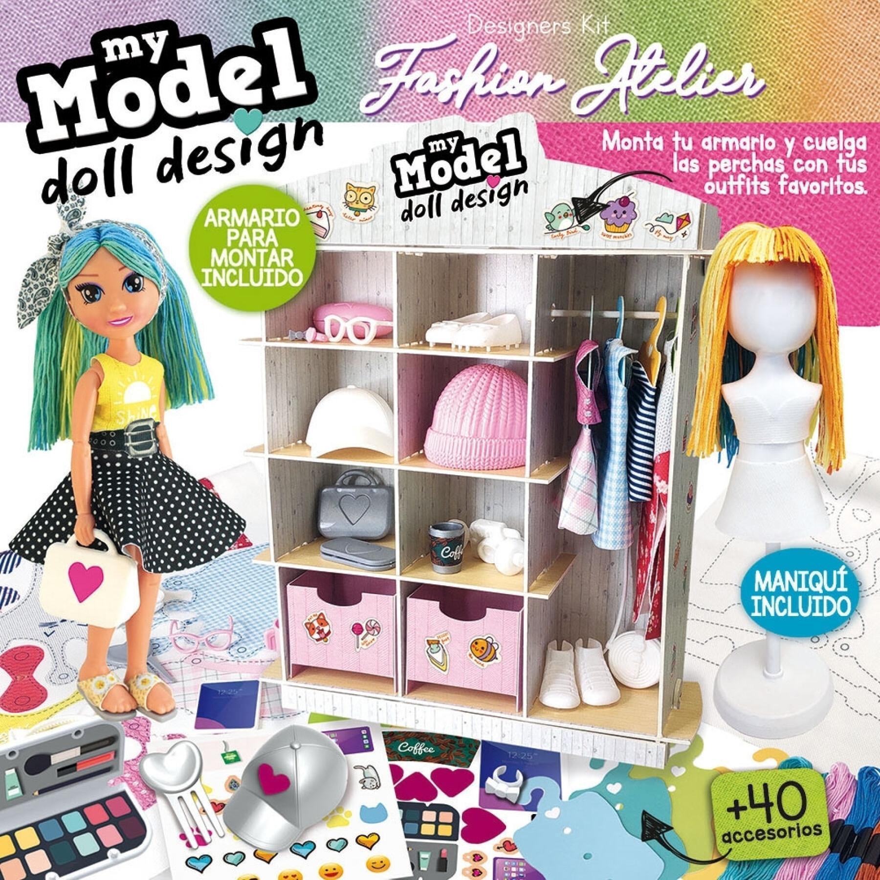 Accessory kit for dolls Educa My Model Doll Design