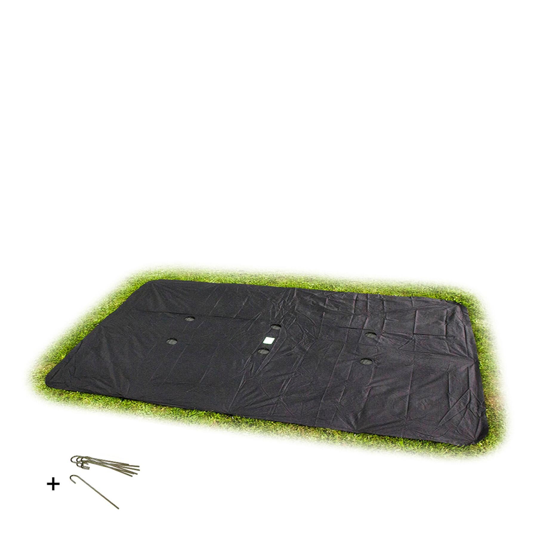 Rectangular protective cover for trampoline buried at ground level Exit Toys 275 x 458 cm