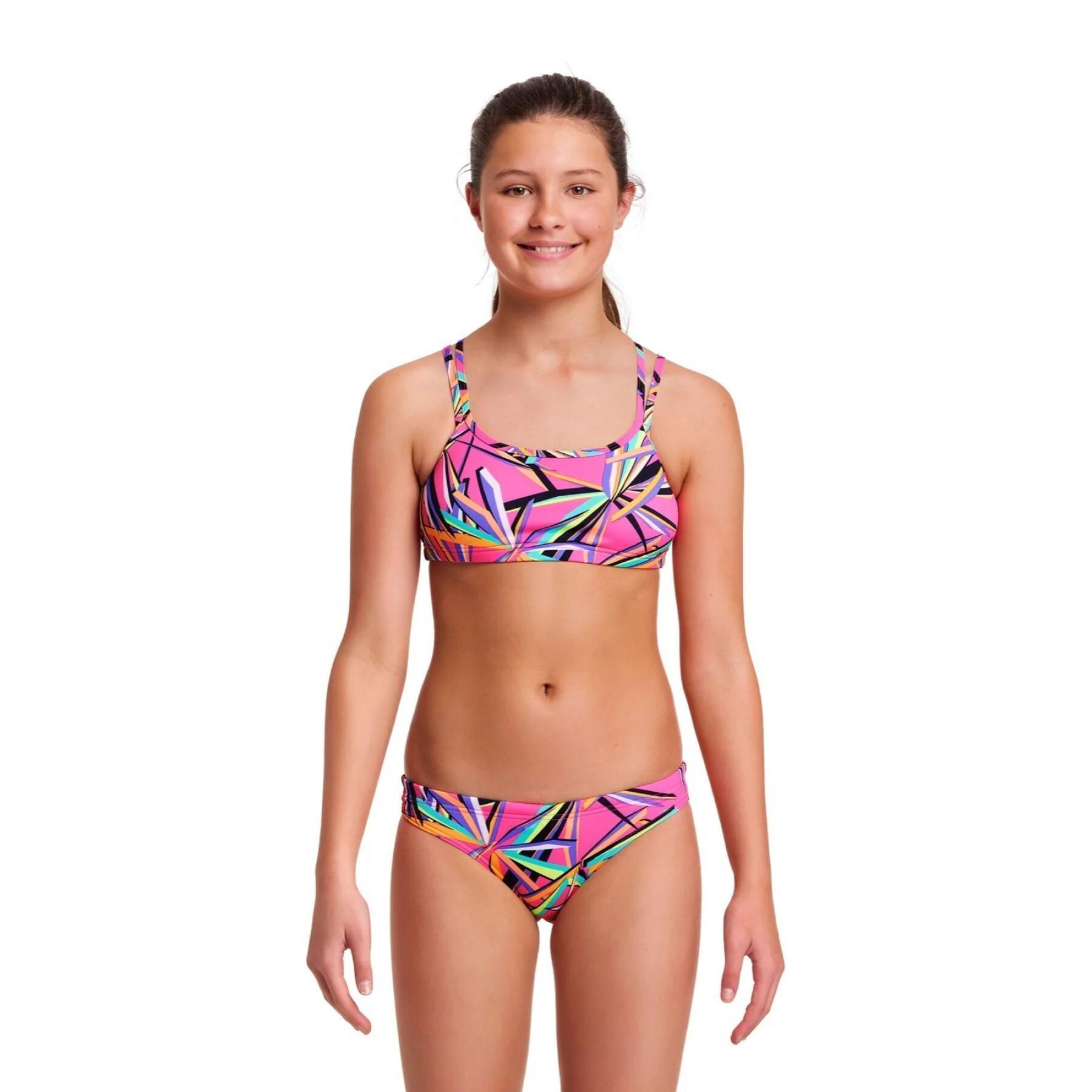 2-piece swimsuit for girls Funkita Criss cross