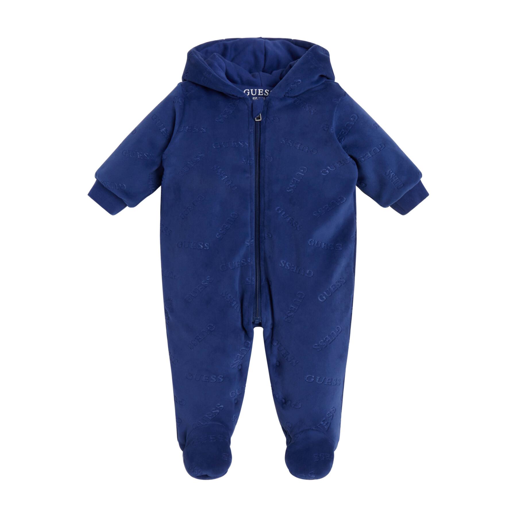 Baby girl padded chenille jumpsuit Guess