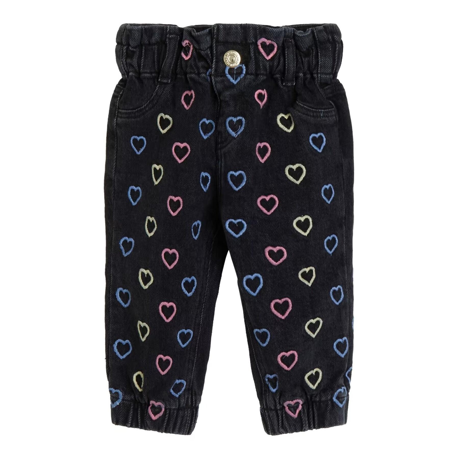 Baby girl's coated suede legging Guess