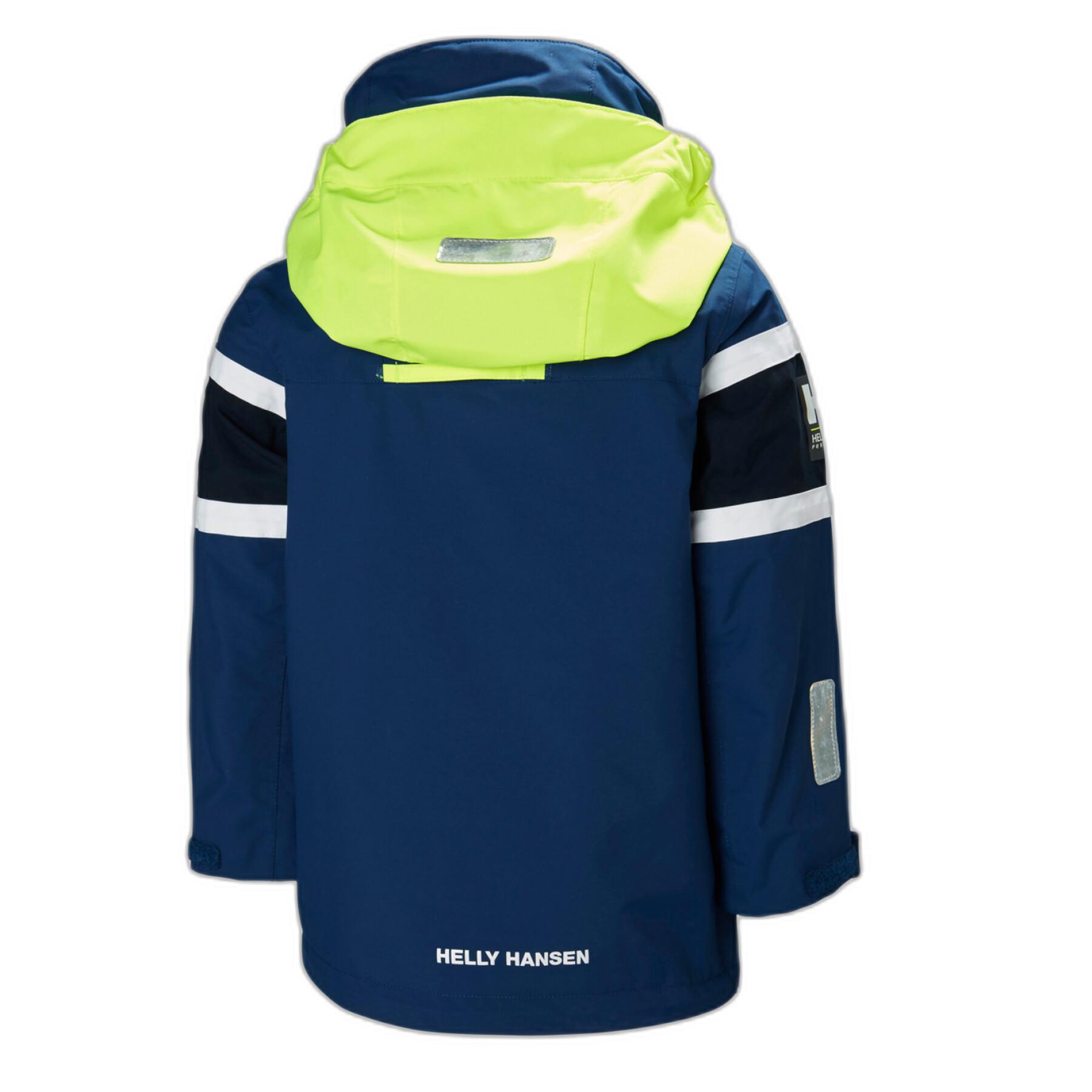 Waterproof jacket for children Helly Hansen K Bergen Pu Rainset