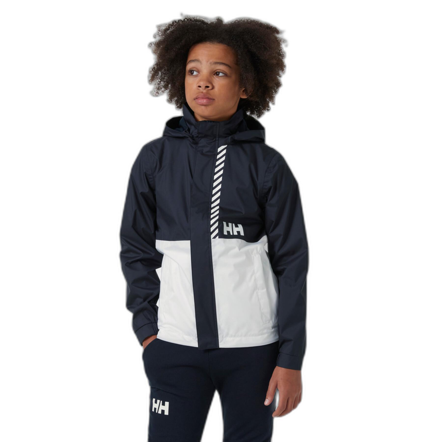 Waterproof jacket for children Helly Hansen Active Stripe