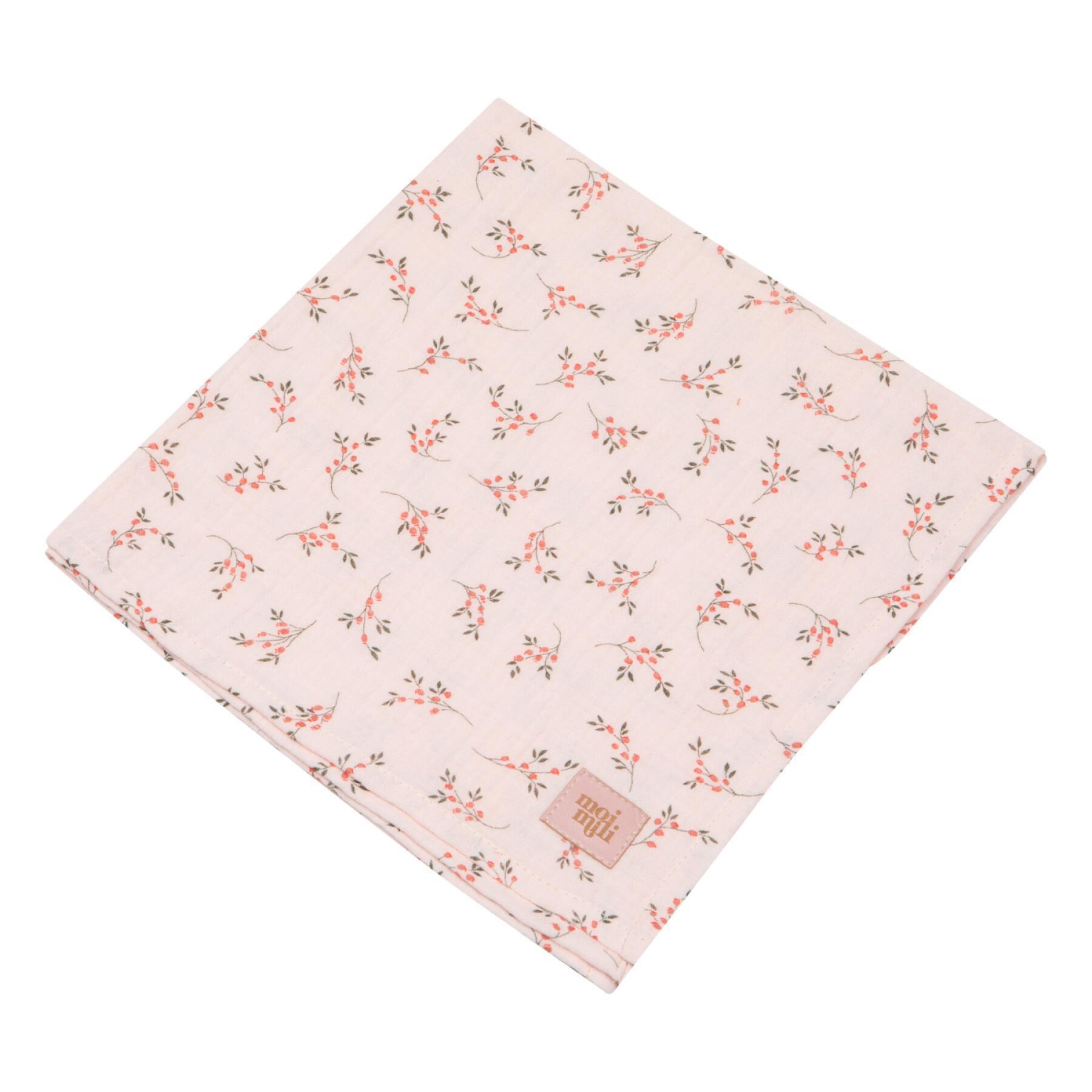 Set of 2 baby towels Moi Mili Tiny flowers