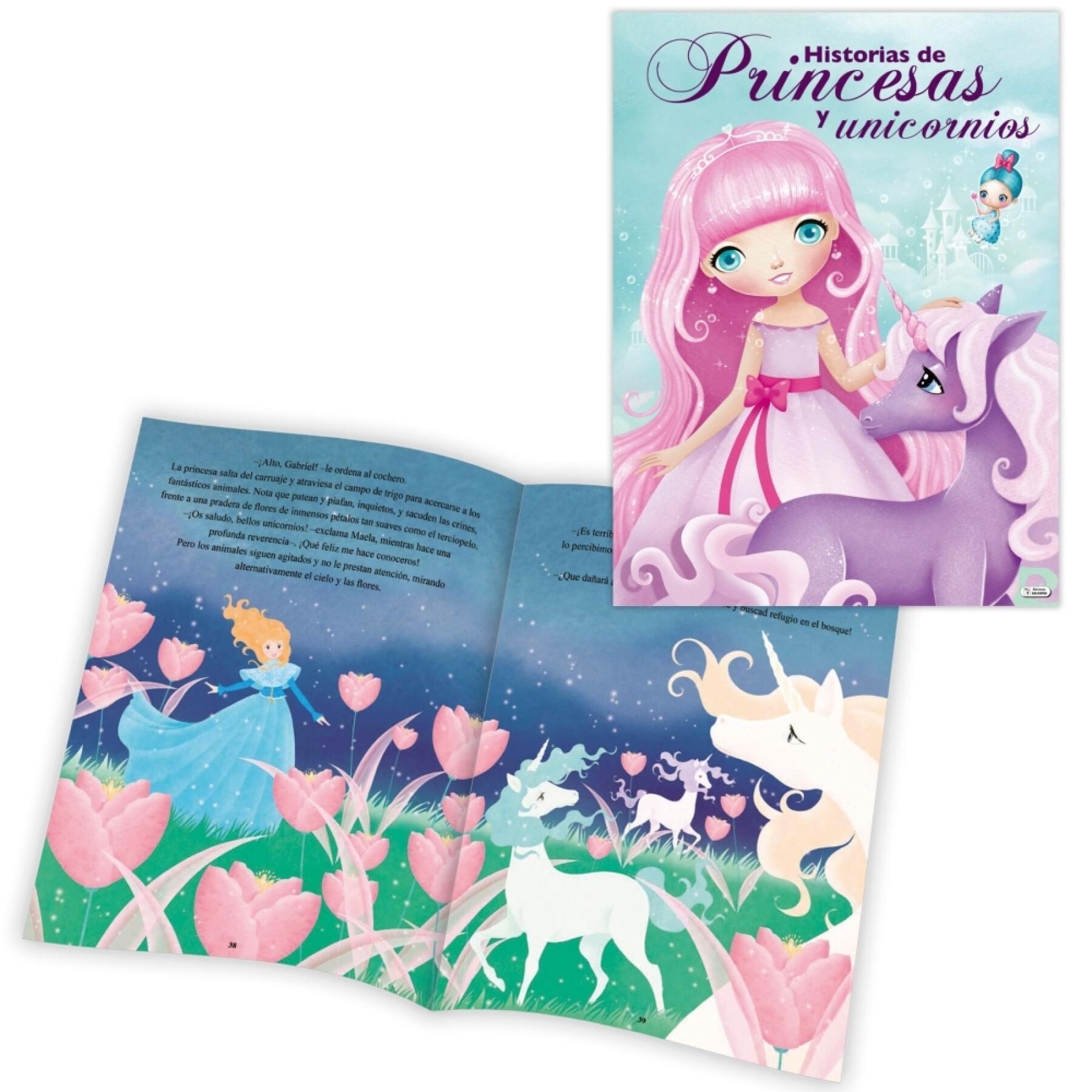 120 page fairy tale book princesses and unicorns Saldana
