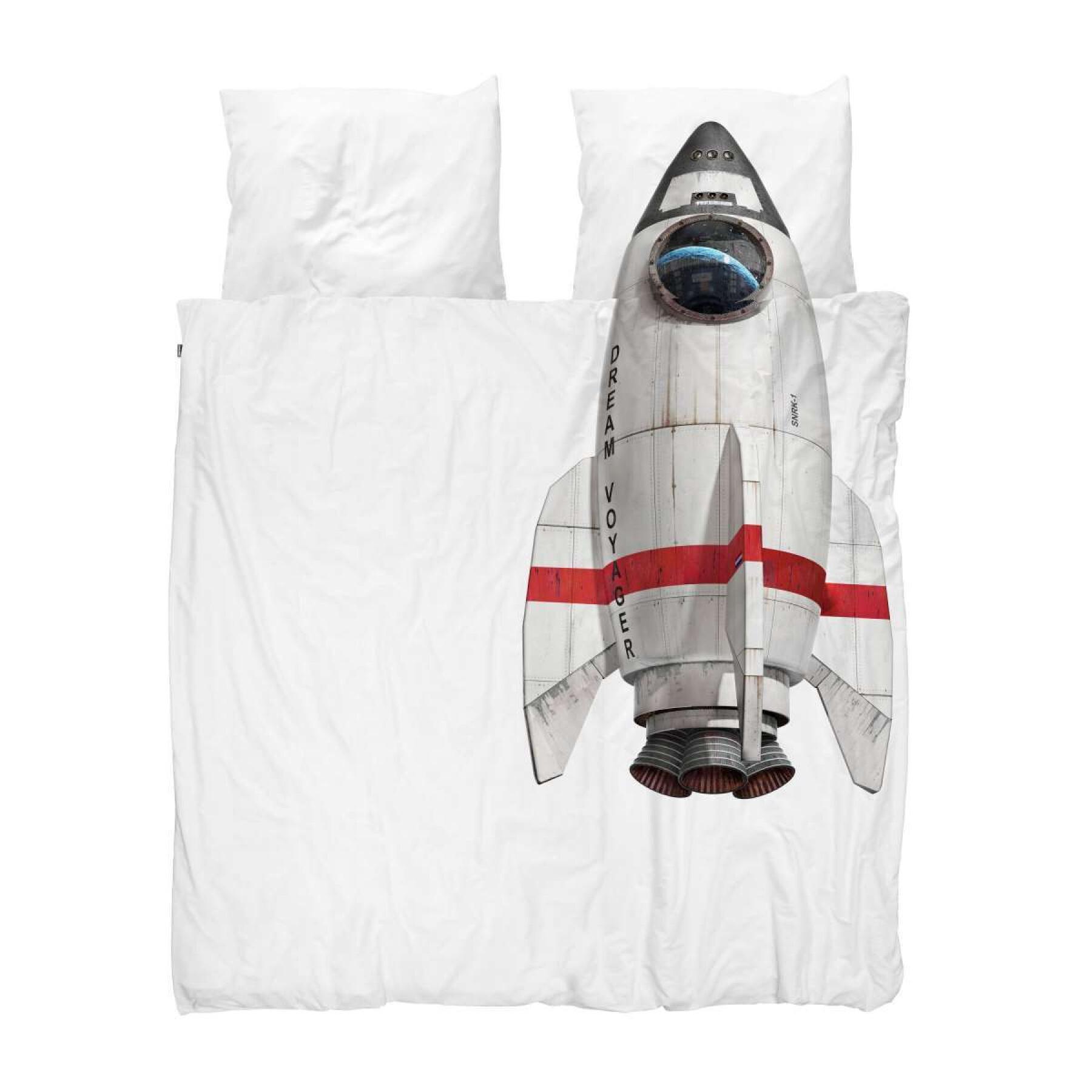 Comforter cover and pillowcase for children Snurk Rocket