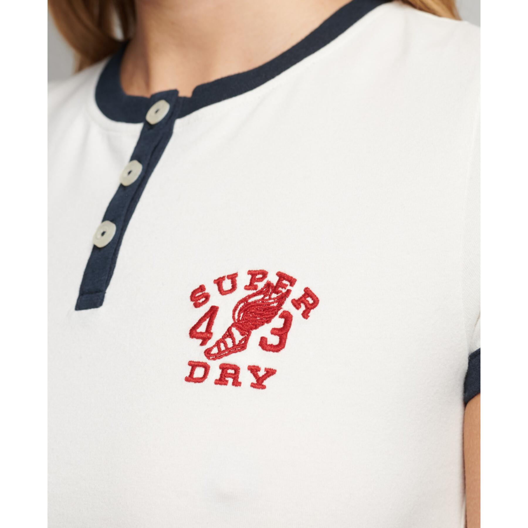 Girl's contrasting border T-shirt Superdry Vintage Tiny