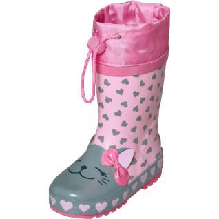 Girl's rubber rain boots Playshoes Cat