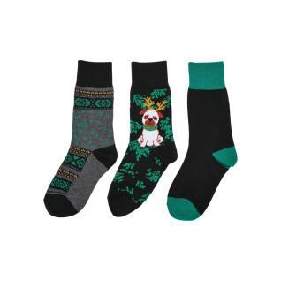 Children's socks Urban Classics Christmas Dog (x3)