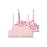 Pack of 2 bras for girls Name it Strap Strawberry