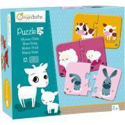 2-piece puzzles Avenue Mandarine Maman/baby (12 p)