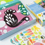 Creative box with stickers pets Avenue Mandarine