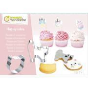 Creative recipe box and accessory happy cakes cat Avenue Mandarine