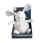 3-light nightlight with natural sound music Doudou & compagnie Lapin