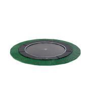 Trampoline buried at ground level with freezone safety tiles Exit Toys Dynamic 305 cm