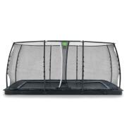 Trampoline buried at ground level with safety net Exit Toys Dynamic 305 x 519 cm