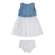 Baby girl dress + panties set Guess Fabric Slub