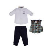 Baby boy vest + shirt + pants set Guess