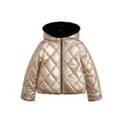 Reversible coat nylon and synthetic fur girl Guess